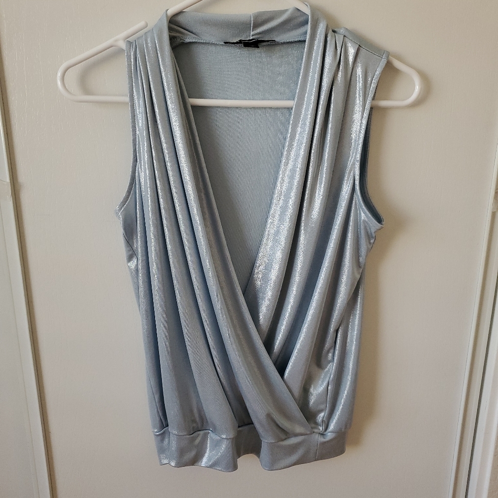 Blue party/clubbing shirt for women, size small